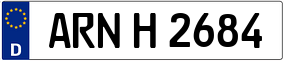 Trailer License Plate